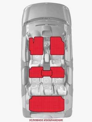 ЭВА коврики «Queen Lux» комплект для Honda Fit II
